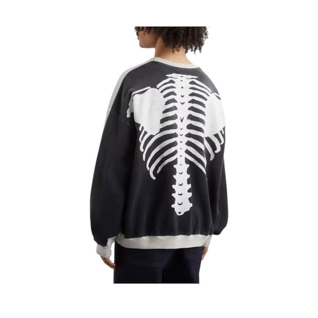 08SS Two-tone Sweatshirt Kinari Black