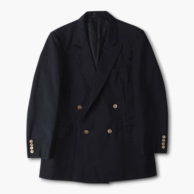 BURBERRYS 90s 버버리 모헤어 블렌드 네이비 블레이저