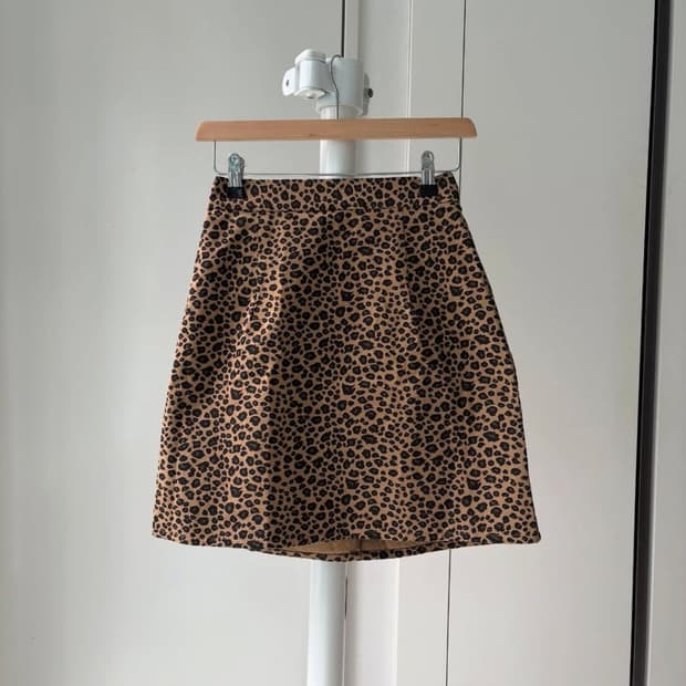 Leopard A-Line Skirt