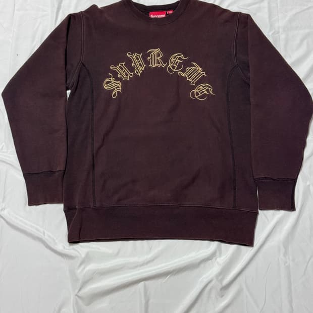00s 슈프림 Gothis Arc Logo crewn sweatshirt