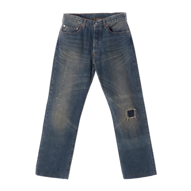 리바이스 501 오리지널 핏 워싱 데님