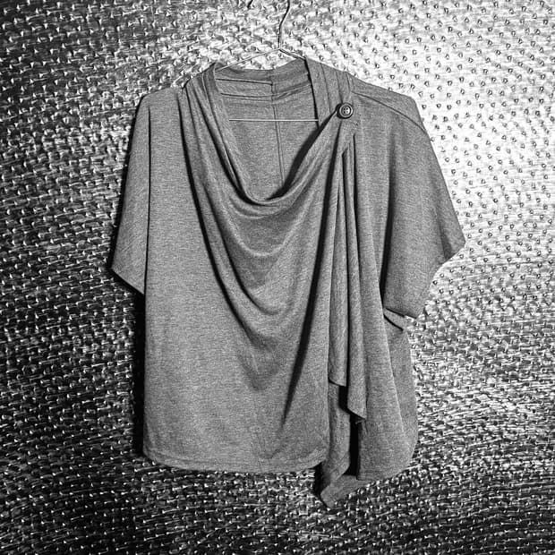 Viante 드레이프 가디건 반팔