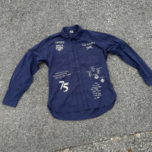 AVIREX Vietnam War Military Shirt 아비렉스