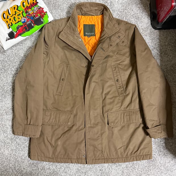 헨리코튼 가먼트다잉 코튼 카코트