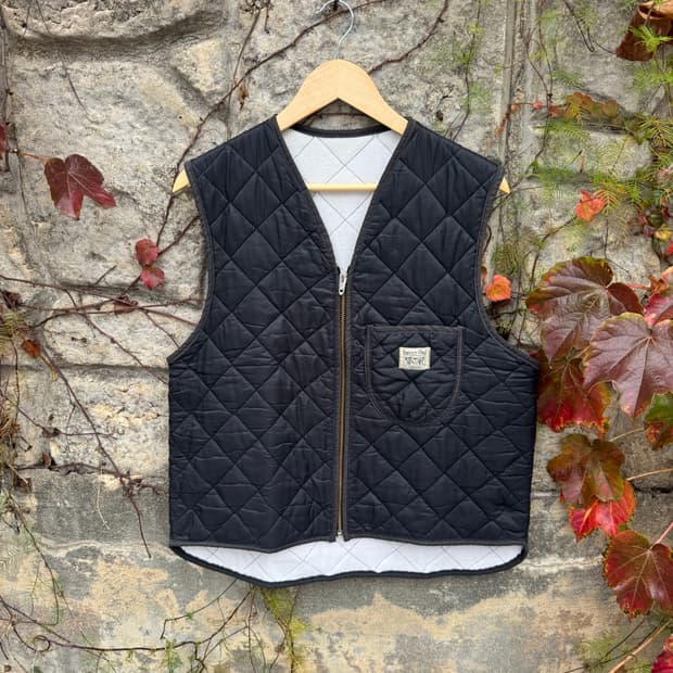 60s sweet-orr 탈론지퍼 워크 패딩 베스트