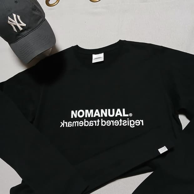 NM 노메뉴얼 슬리브 빳빳한원단 긴팔티