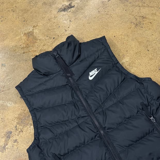[정품/S] 나이키 블랙 패딩 조끼 b19