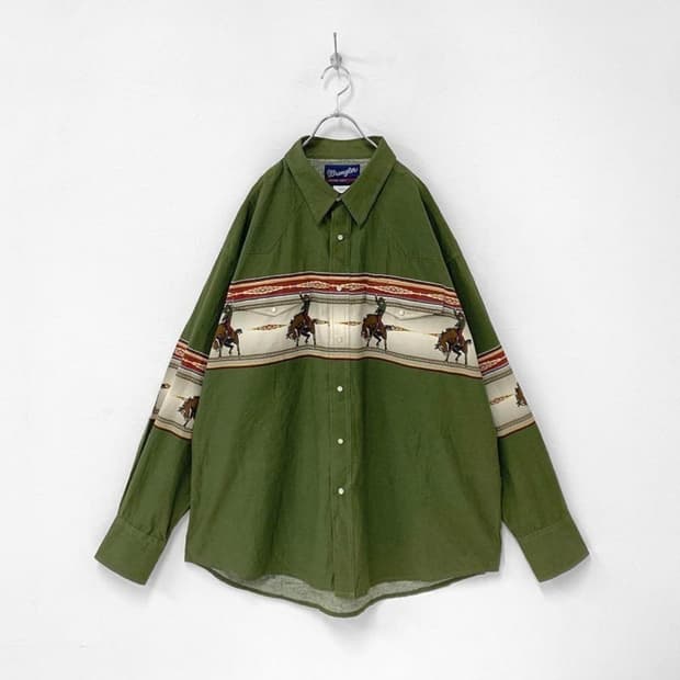 랭글러 카우보이 웨스턴 셔츠XXL