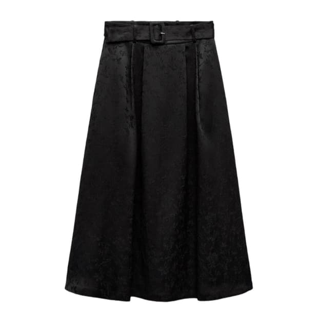 자라 자카드 스커트 벨트 포함