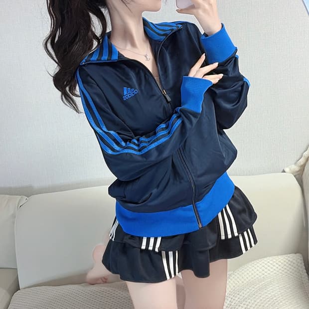 🐰아디다스 검하 유니크 져지 트랙탑💙🖤