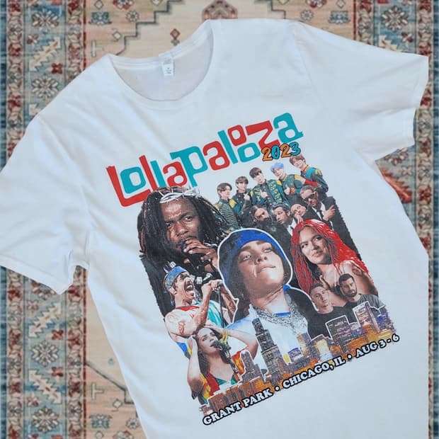 Lollapalooza 2023 투어 반팔 티셔츠 M
