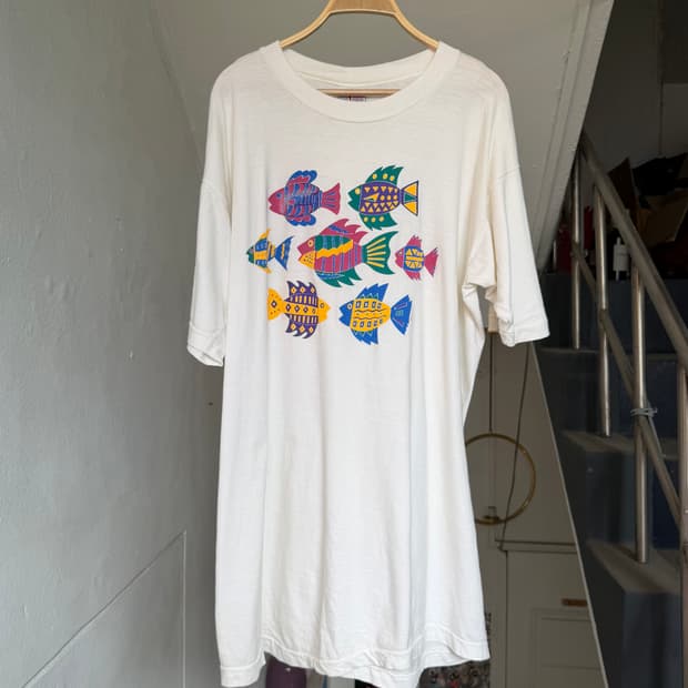 90‘s 싱글스티치 빈티지 그래픽 롱 티셔츠