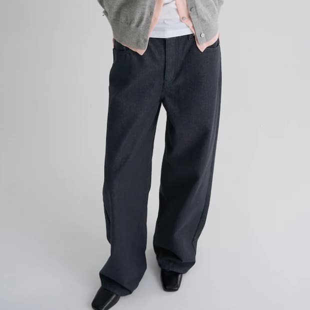 에잇세컨즈 워싱 와이드 테이퍼드 데님