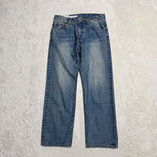 (L)아베크디자인 스트레이트 데님 팬츠