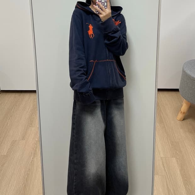 폴로 랄프로렌 빅포니 스티치 후드집업