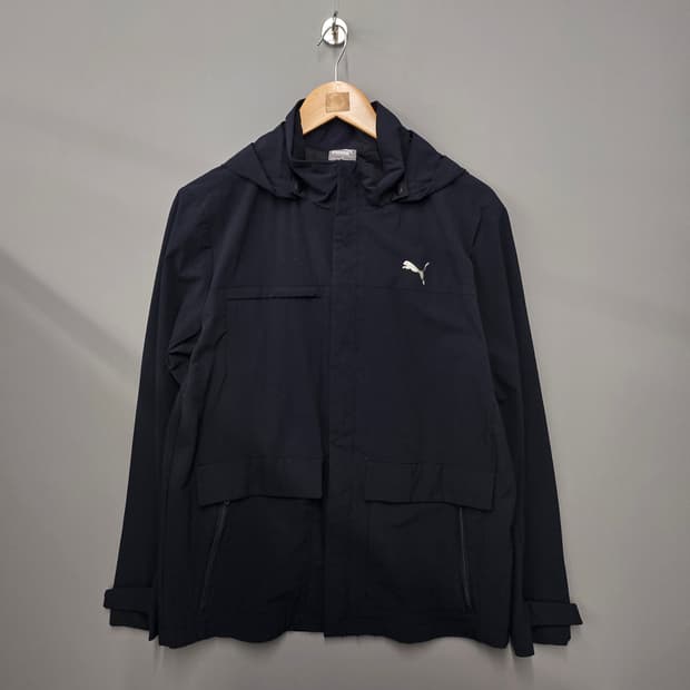 퓨마 후드 바람막이 블랙