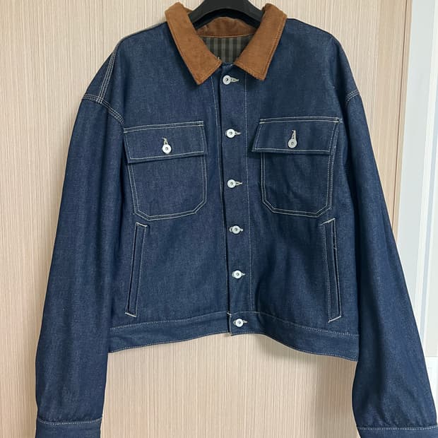 M 이지 시즌 6 샘플 데님 코듀로이 자켓 인디고