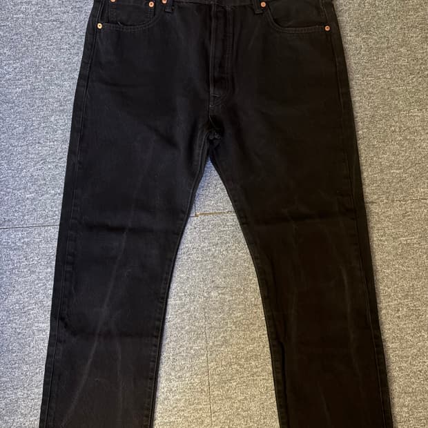 [W36 L32] 리바이스501 블랙 데님팬츠/ 17