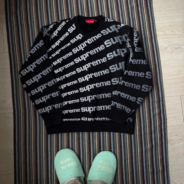 슈프림 레터링 맨투맨