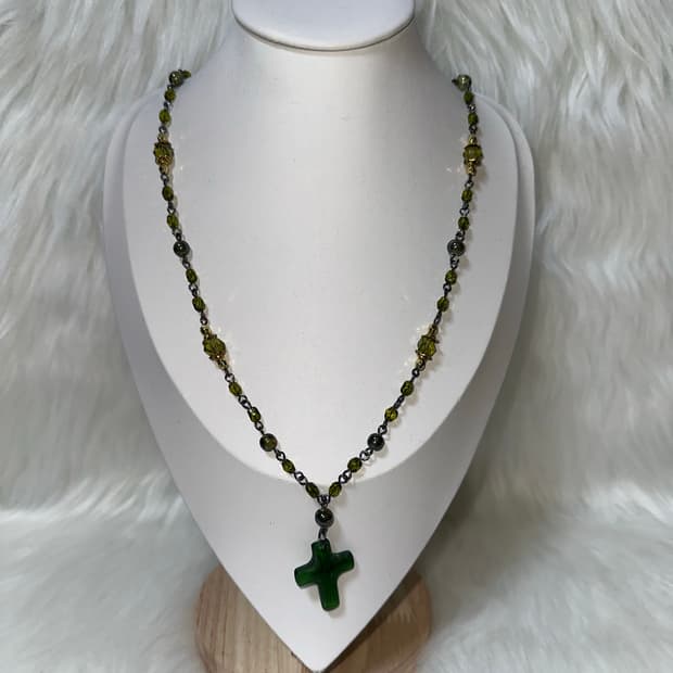 오리엔탈 고스펑크 십자가 목걸이