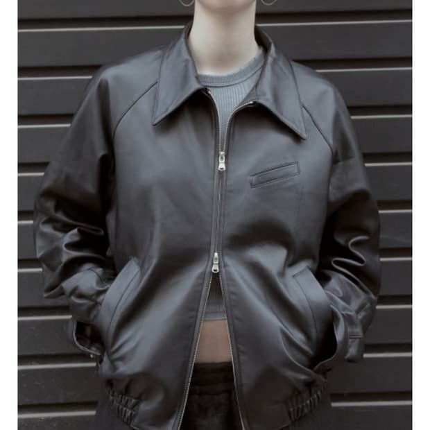 (구매)머듈 Appendix leather blouson/black(2)