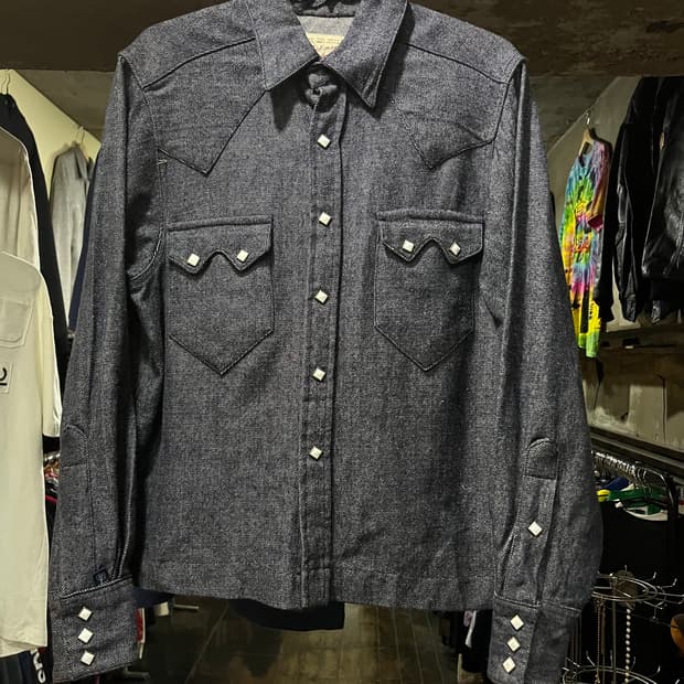 Rockmount × Nepenthes USA 울 데님 무드 자켓