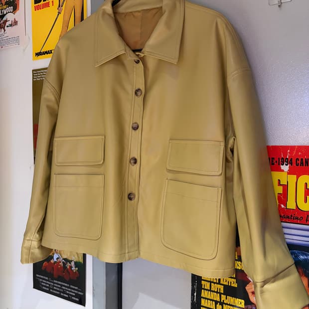 Cosmic 투포켓 레더자켓