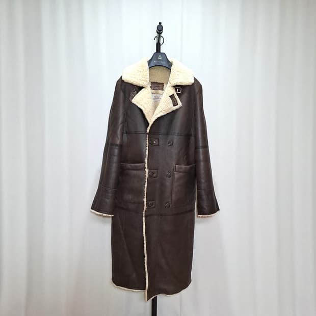 (택포) 인스턴트펑크 양가죽 양털 더블 롱무스탕 1 A993