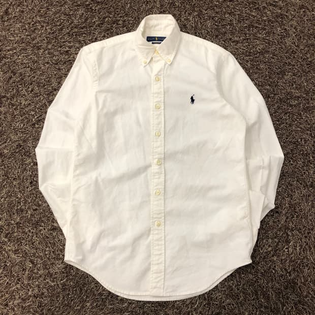 XS 폴로 랄프로렌 공용 화이트 셔츠