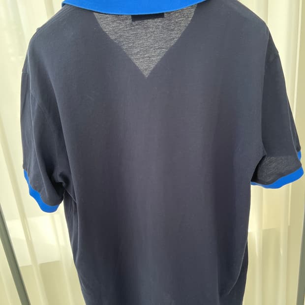 프라다 남성 폴로 셔츠 네이비 