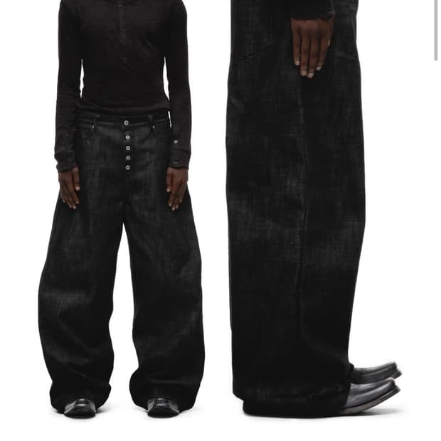 노페이스스튜디오 Japanese Selvedge Denim Black M