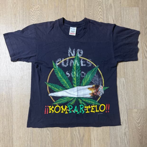 빈티지 마리화나 티셔츠