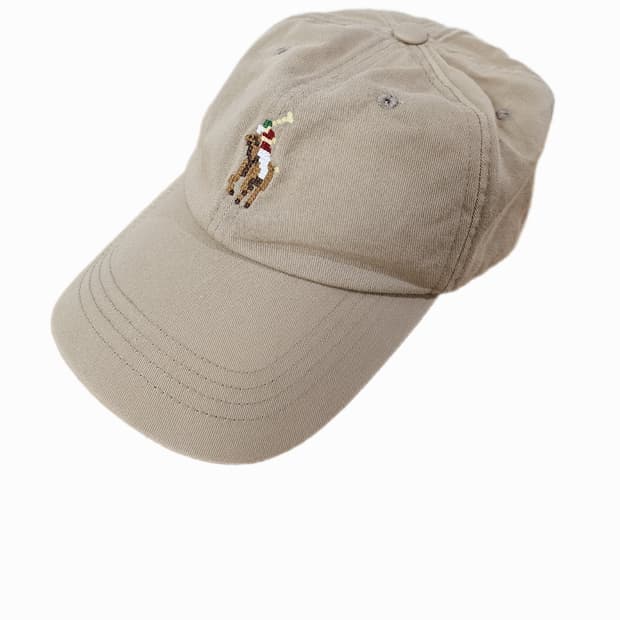 폴로 랄프로렌 베이지 코튼 치노 볼캡