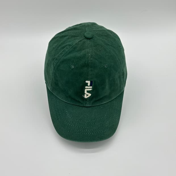 [F] FILA 휠라 그린 볼캡 모자