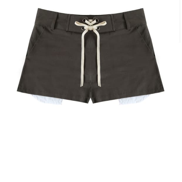 오스하이 oshigh Corset Shorts Khaki