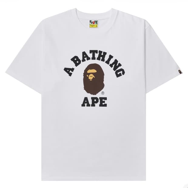 베이프 컬리지 화이트 M