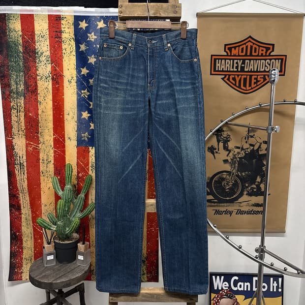 00s 리바이스 재팬라인 크리스 라이닝 워싱 데님팬츠 N1195  