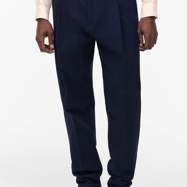 자라 리미티드에디션 네이비멜란지 남성 팬츠