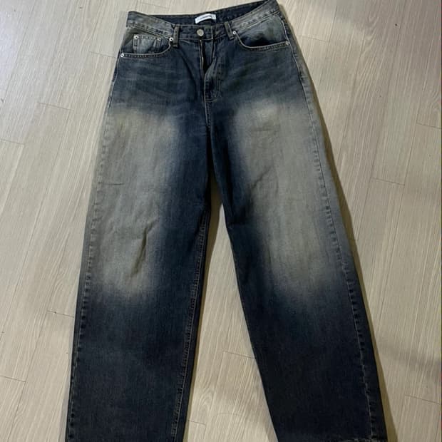 빈티지 워싱 데님팬츠 