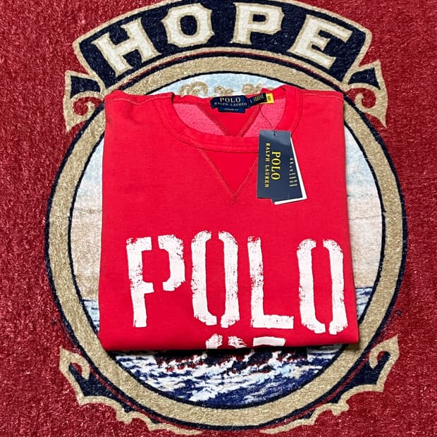 폴로 빈티지핏 그래픽 스웨트셔츠 맨투맨