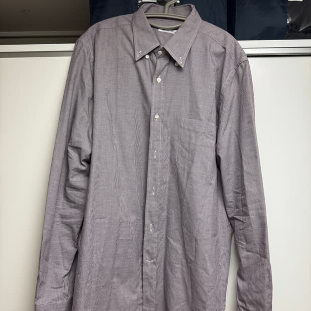 로로피아나 체크 셔츠(사이즈 XXL, 105~110)