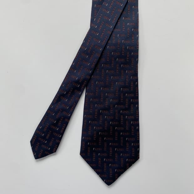FENDI 펜디 영문모노그램 정품 명품넥타이