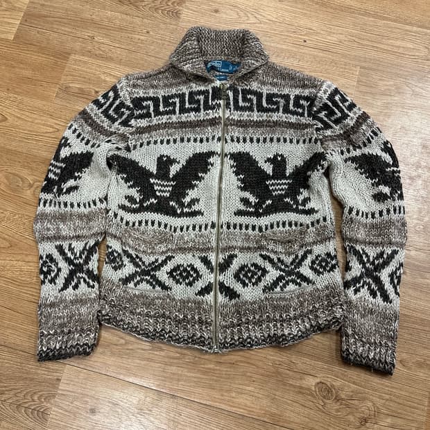 (M)폴로랄프로렌 코위찬 핸드메이드 니트 집업