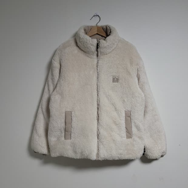 (S) SPAO 스파오 리버시블 아이보리 플리스 양면패딩