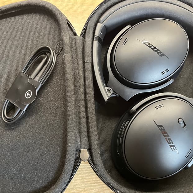 보스 QC 헤드폰 블랙