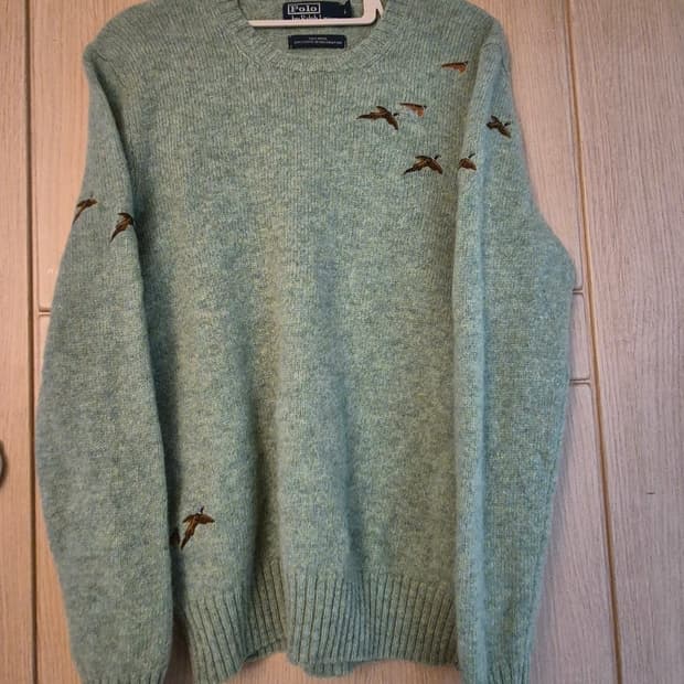 폴로랄프로렌 연두색 니트