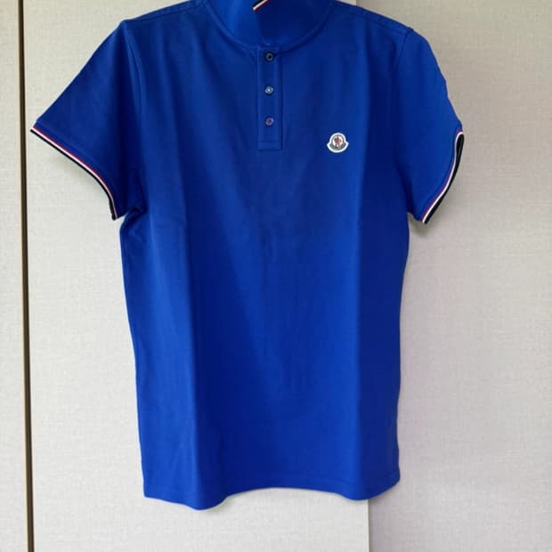 몽클레어 블루 폴로 티셔츠 L