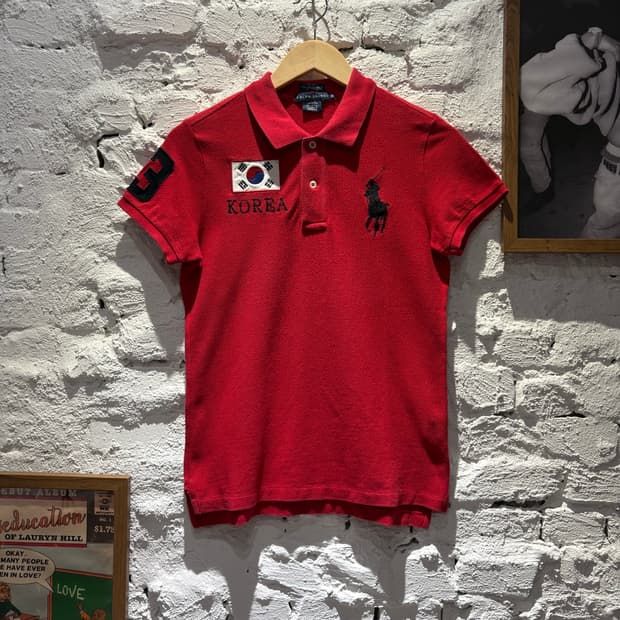 유일) 폴로 빅포니 태극기 KOREA3 카라반팔 티셔츠