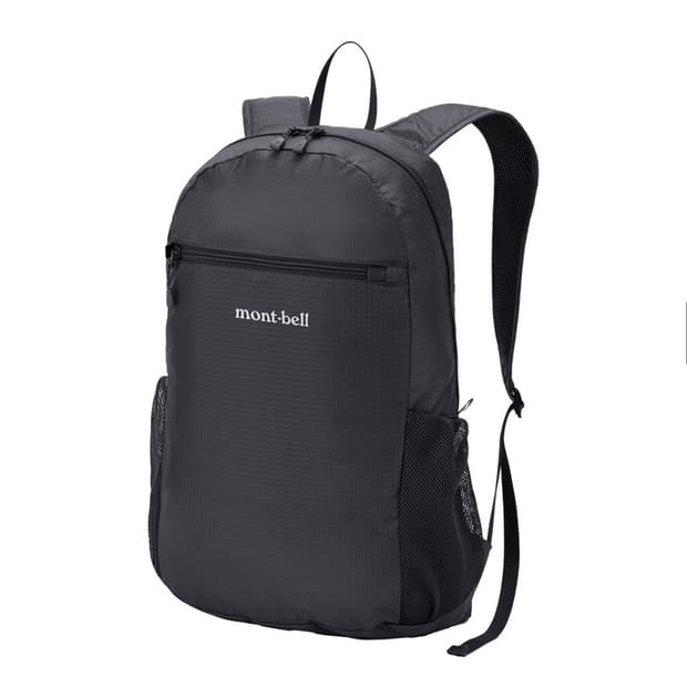 몽벨 백팩 포켓터블 라이트팩 15 리터 블랙 