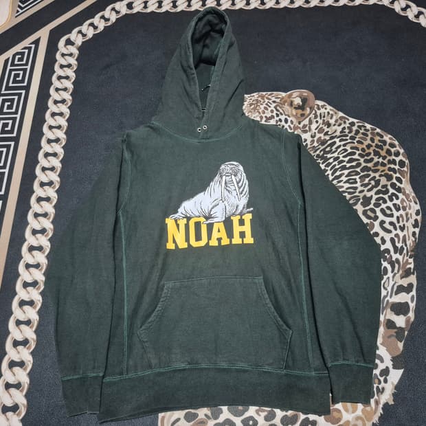 노아 NOAH 왈라스 후드티 그린 L